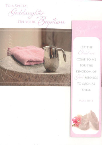 Picture of GODDAUGHTER BAPTISM CARD